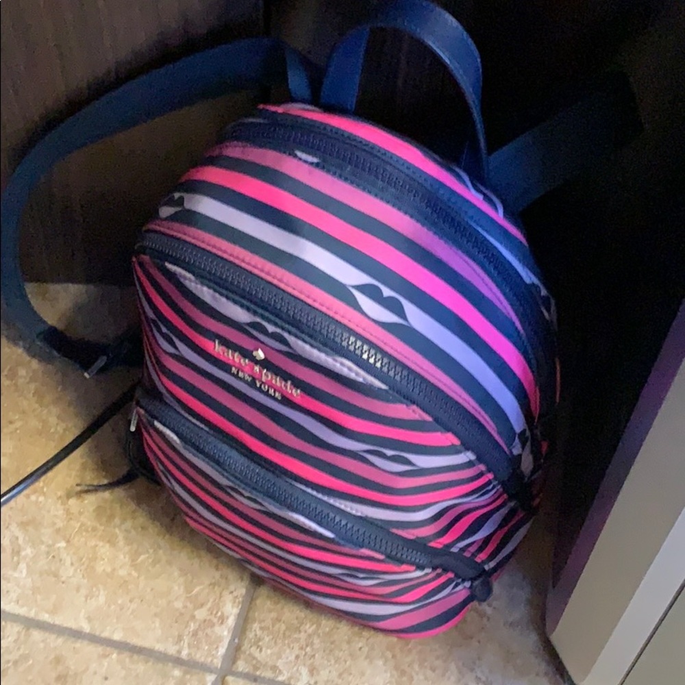 Kate Spade multicolored backpack & matching wallet